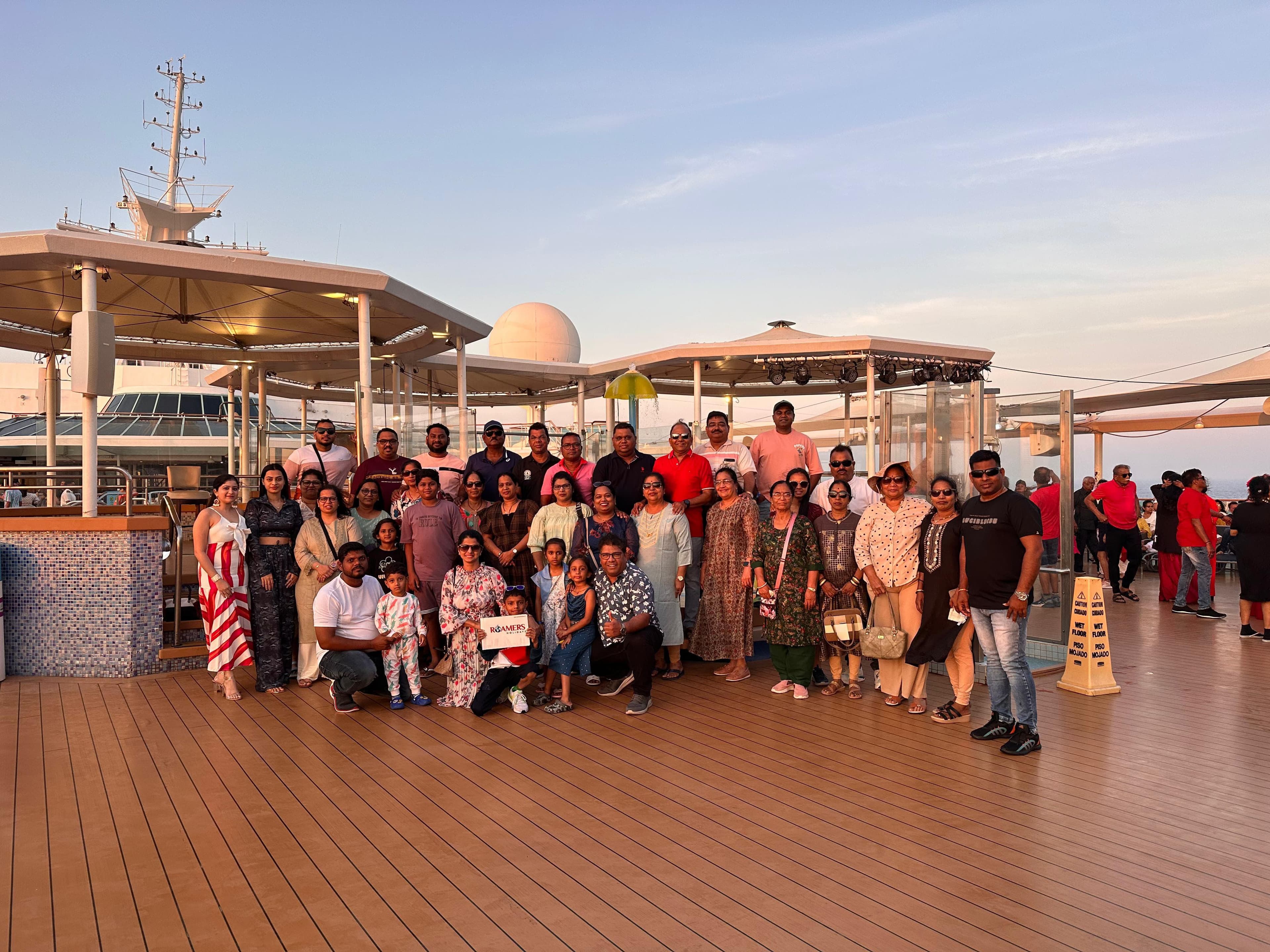 Leaning Tower of Pisa with tourists