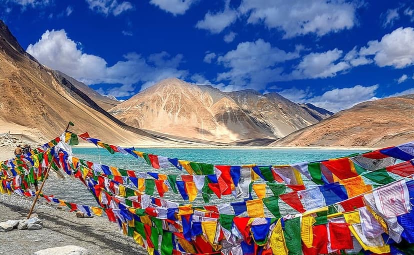 Scenic view of Leh Ladakh