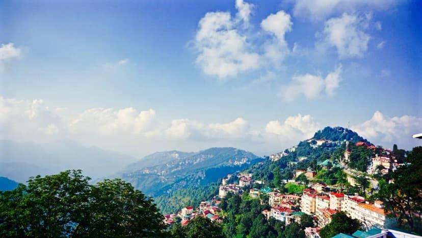 Scenic view of Mussoorie